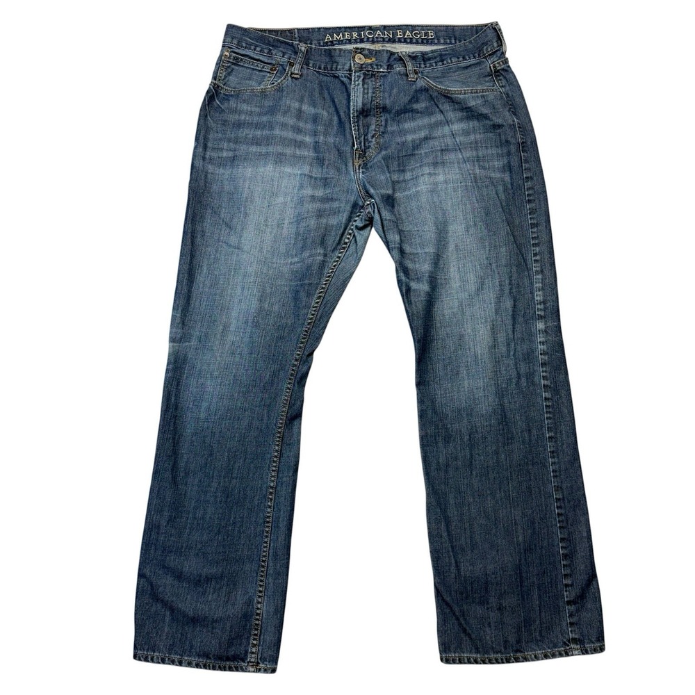 American Eagle Mens Jeans 36x30 Low Rise Boot Bootcut Medium Wash